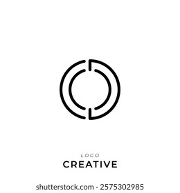 O Creative Latter Logo Design. By Custom Branding Logo. Creative Logo Design. Logo Template. Vector illustration. Modern Design. Monogram Design