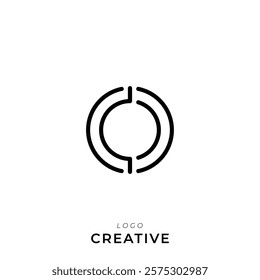 O Creative Latter Logo Design. By Custom Branding Logo. Creative Logo Design. Logo Template. Vector illustration. Modern Design. Monogram Design