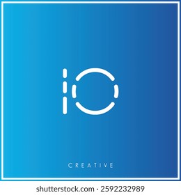 O Creative Premium Vector latter logo design. Creative Logo. Elegant leaves.  modern design. Vector Illustration logo. Creative Minimal feminine monogram and logo.