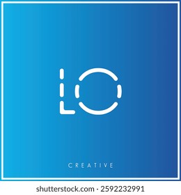 O Creative Premium Vector latter logo design. Creative Logo. Elegant leaves.  modern design. Vector Illustration logo. Creative Minimal feminine monogram and logo.