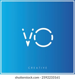 O Creative Premium Vector latter logo design. Creative Logo. Elegant leaves.  modern design. Vector Illustration logo. Creative Minimal feminine monogram and logo.