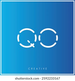 O Creative Premium Vector latter logo design. Creative Logo. Elegant leaves.  modern design. Vector Illustration logo. Creative Minimal feminine monogram and logo.