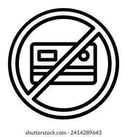 o Diseño de línea de vector de tarjeta de crédito