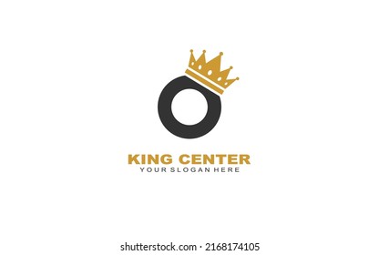 O Crown wash logo design inspiration. Vector letter template design for brand.