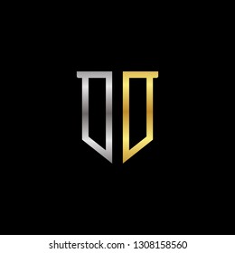 O D initial letter, modern logo design template vector