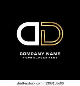 O D initial letter, modern logo design template vector