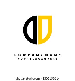 O D initial letter, modern logo design template vector