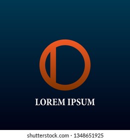 O and D letter initial logo, sign, icor or symbol for creative and business company