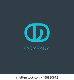 O & D Letter logo design