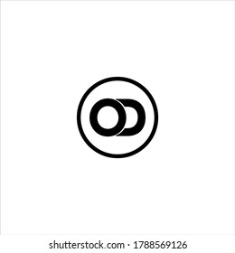 O D letter logo icon design
