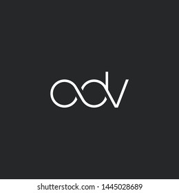 O D V letters Joint logo icon vector for business card and corporate identity.