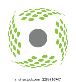 logotipo abstracto de punto 1