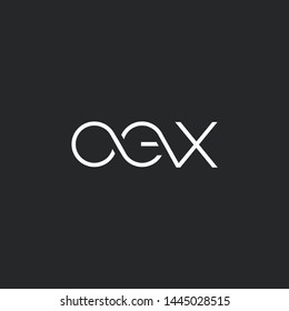 O E X letters Joint logo icon vector for business card and corporate identity.