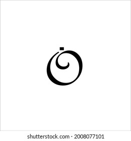 O end i letter vector logo design
