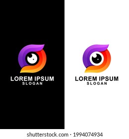 Logotipos de combinación de O y ojos muy interesantes y únicos para su empresa o símbolo
