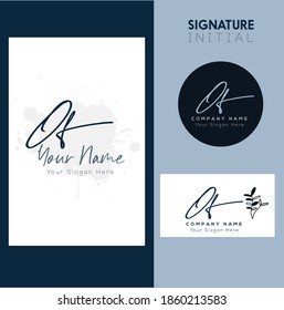 O F OF Initial letter handwriting and signature logo. Beauty vector initial logo .Fashion, boutique, floral and botanical