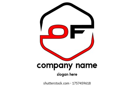 O F letter brand logo vector design vector.