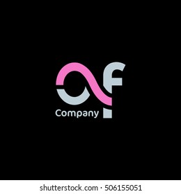 O & F Letter logo design template
