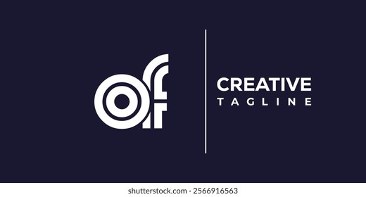 O and F logo design. OF abstract Letters Logo Monogram. This logo design is the process of creating a visual symbol that represents a brand, company, or individual.