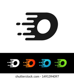 O Fast Logo, O Speed Logo, Vector, Illustration.