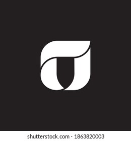 o flat and minimalist letter logo