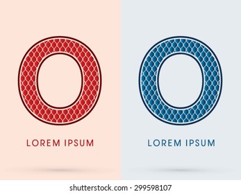 O, Font, Concept  Hot and Cool, Wire Mesh, steel, net, graphic vector.