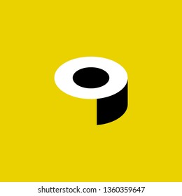 O Font logo. Modern design vector font for title, header, lettering. Corporate Vector abc technology typeface.  