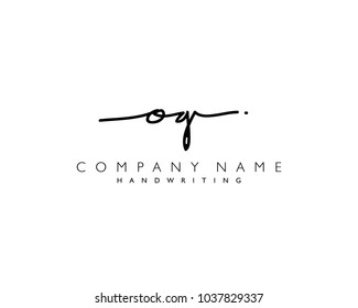 O G Initial handwriting logo