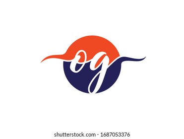 O G Initial Letter Logo design vector template, Graphic Alphabet Symbol for Corporate Business Identity