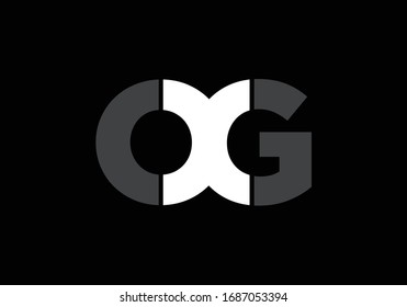 O G Initial Letter Logo design vector template, Graphic Alphabet Symbol for Corporate Business Identity