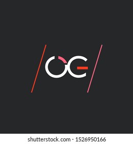 O G joint logo design vector template