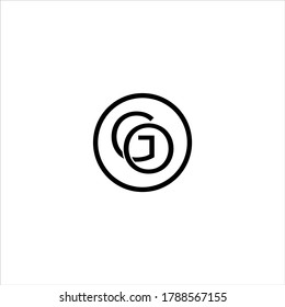 O G letter logo icon design