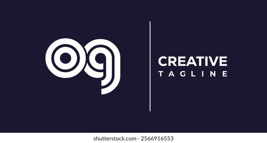 O and G logo design. OG abstract Letters Logo Monogram. This logo design is the process of creating a visual symbol that represents a brand, company, or individual.