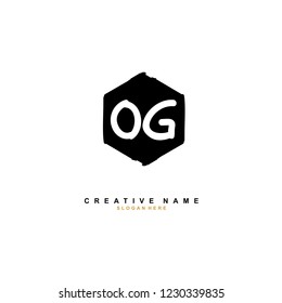 O G OG Initial logo template vector