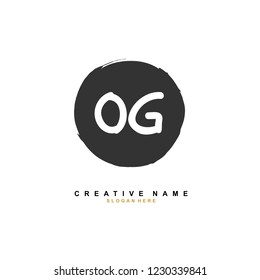 O G OG Initial logo template vector