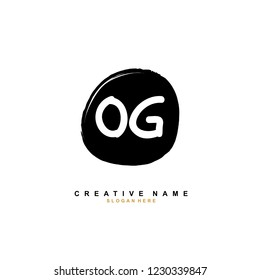 O G OG Initial logo template vector