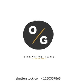 O G OG Initial logo template vector