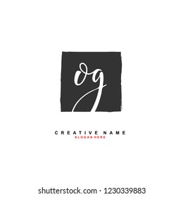 O G OG Initial logo template vector