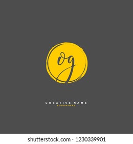 O G OG Initial logo template vector