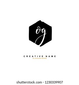 O G OG Initial logo template vector