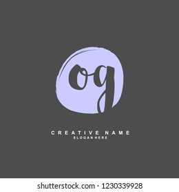 O G OG Initial logo template vector