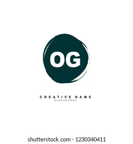 O G OG Initial logo template vector