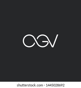 O G V letters Joint logo icon vector for business card and corporate identity.