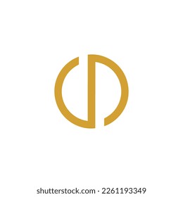 O golden letter vector icon