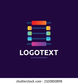 O graph logo, colorful chart logo, O letter logo