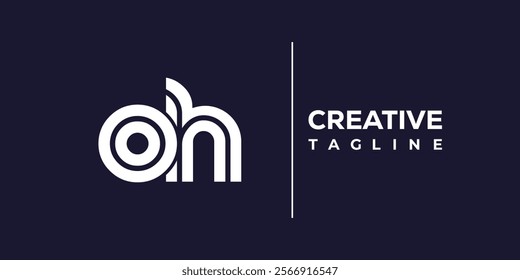 O and H logo design. OH abstract Letters Logo Monogram. This logo design is the process of creating a visual symbol that represents a brand, company, or individual.