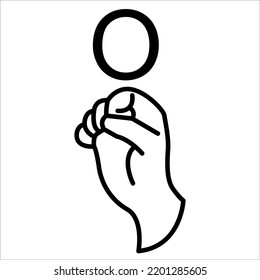 Señal de la mano - Señales del vector de la mano del lenguaje sordo - Semana Internacional de los Sordos 18 de septiembre - Día Internacional de las Lenguas de Signos 23 de septiembre
