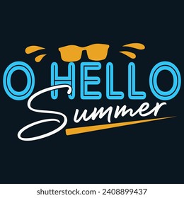 O hello summer, Motivational quotes Designs, Streetwear T-shirt Designs Artwork Set, Graffiti Vector Collection for Apparel and Clothing Print.