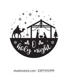 O holy night,Funny Christmas t shirt design Bundle, Christmas, Merry Christmas , Winter, Xmas, Holiday and Santa, Commercial Use, Cut Files Cricut, Silhouette, eps, dxf, png svg