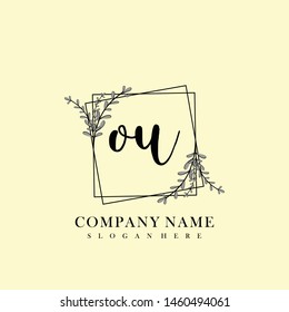 O Initial beauty floral logo template